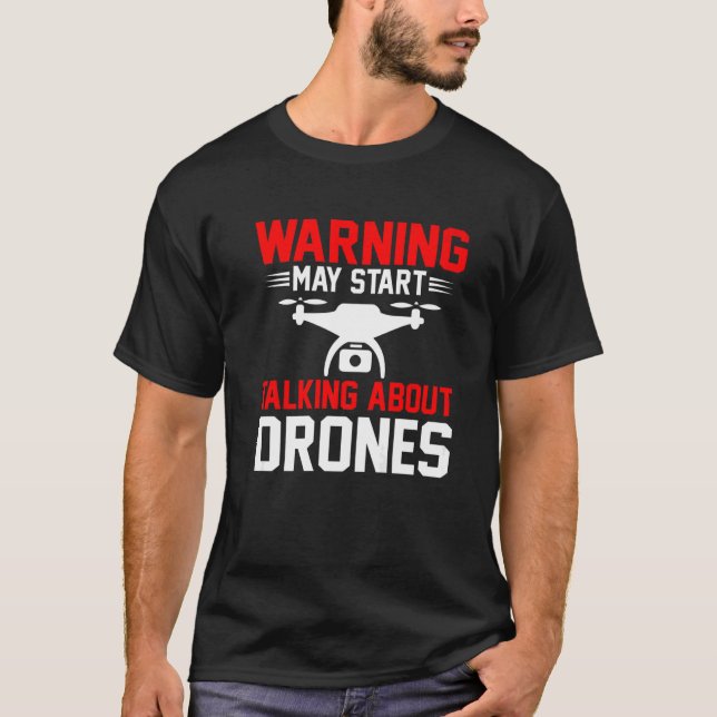 I Crash Them Too  Drone Pilot Drones Quadcopter FP T-Shirt (Front)