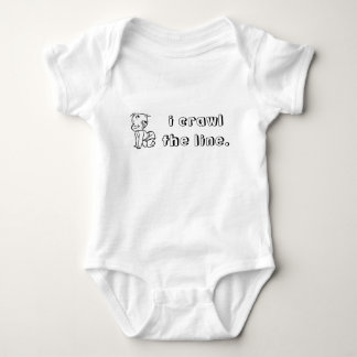 i-crawl-the-line01 baby bodysuit