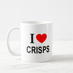 I ❤️ CRISPS I LOVE CRISPS I HEART CRISPS COFFEE MUG