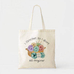 I Crochet Personalised Tote Bag