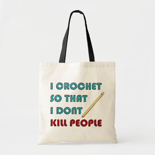 I Crochet, Tote Bag (Front)