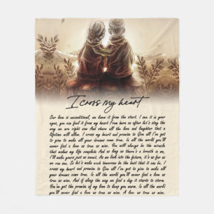 I Cross My Heart and Promise To Give All Blanket