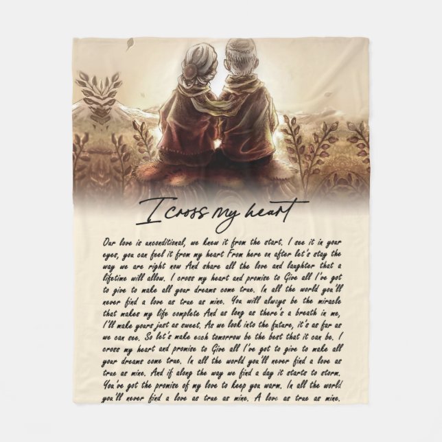 I Cross My Heart and Promise To Give All Blanket (Front)