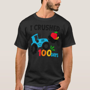 I Crushed 100 Days Happy 100th Day Of School Tract T-Shirt