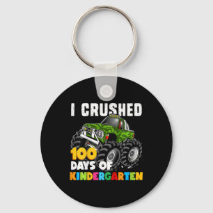 I Crushed 100 Days Of Kindergarten Fun Girls And B Key Ring