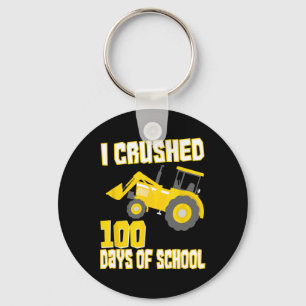 I Crushed 100 Days Of School 100 Days Of School Key Ring