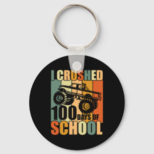 I Crushed 100 Days Of School 100th Day Of School V Key Ring
