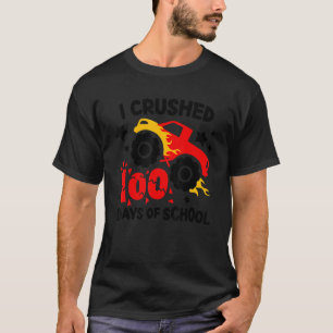 I Crushed 100 Days Of School Big Monster Truck Cru T-Shirt