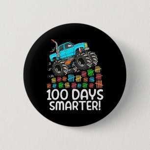 I Crushed 100 Days Of School Monster Truck 100th D 6 Cm Round Badge