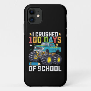 I Crushed 100 Days Of School Monster Truck iPhone 11 Case