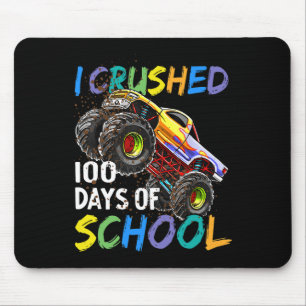 I Crushed 100 Days Of School Monster Truck Kids Bo Mouse Mat