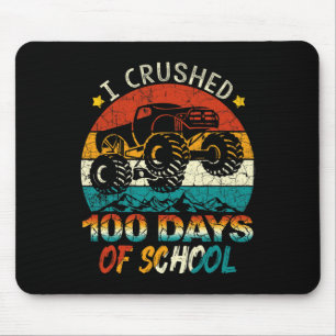 I Crushed 100 Days Of School Monster Truck Kids Bo Mouse Mat