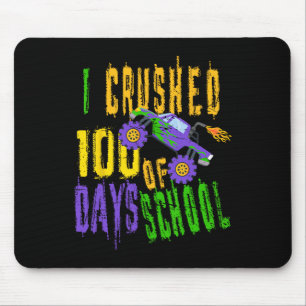 I Crushed 100 Days of School  - Monster Truck Love Mouse Mat