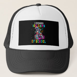 I crushed 100 days of school Motocross Trucker Hat