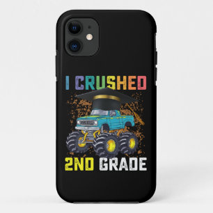 I Crushed 2nd Grade Monster Truck Graduation iPhone 11 Case
