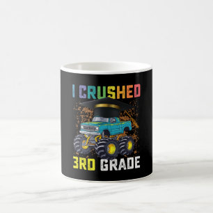 I Crushed 3rd Grade Monster Truck Graduation Coffee Mug