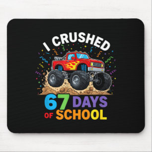 I Crushed 67 Days Of School 67 Meme 6 7 Monster Tr Mouse Mat