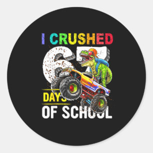I Crushed 67 Days Of School Funny Six Seven Meme B Classic Round Sticker