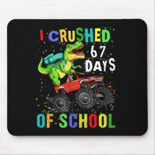 I Crushed 67 Days Of School Funny Six Seven Meme B Mouse Mat