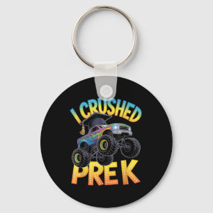 I Crushed Pre K Truck Graduation Preschool Kids Bo Key Ring