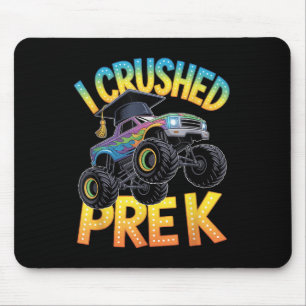 I Crushed Pre K Truck Graduation Preschool Kids Bo Mouse Mat