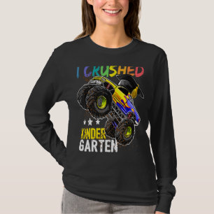 I Crushed Preschool Monster Truck Graduation Cap T-Shirt