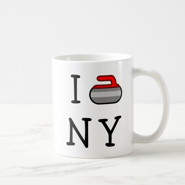 I Curl NY ~ Ardsley Coffee Mug (Right)