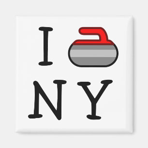 I Curl NY Magnet
