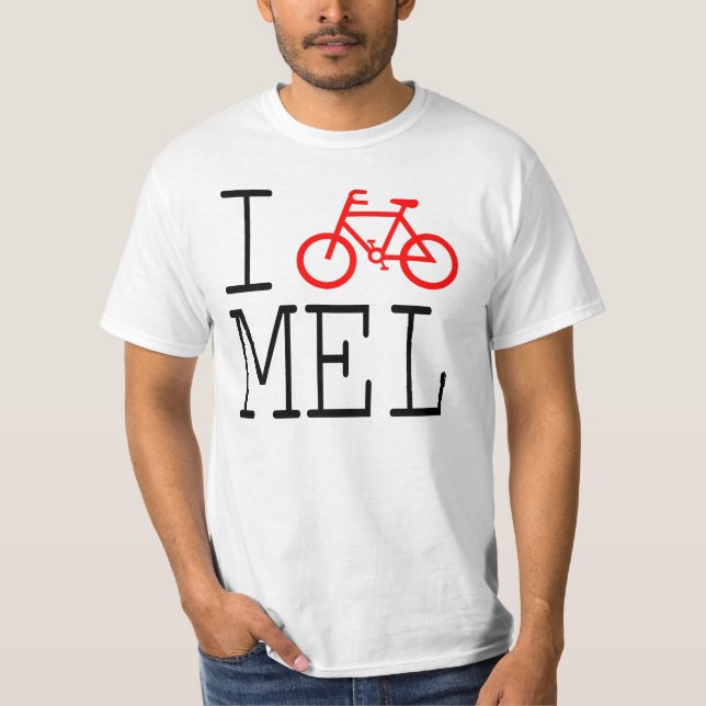 I Cycle Melbourne! T-shirt (Front)