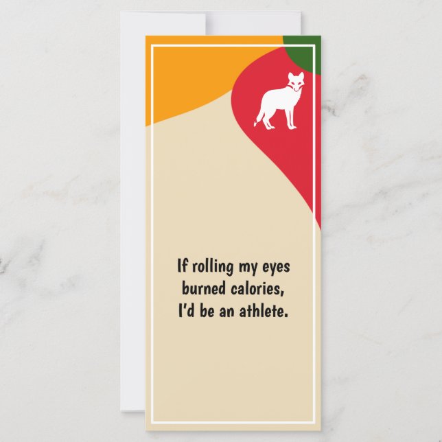 “I’d be an athlete” Bookmark – J to G (Front)