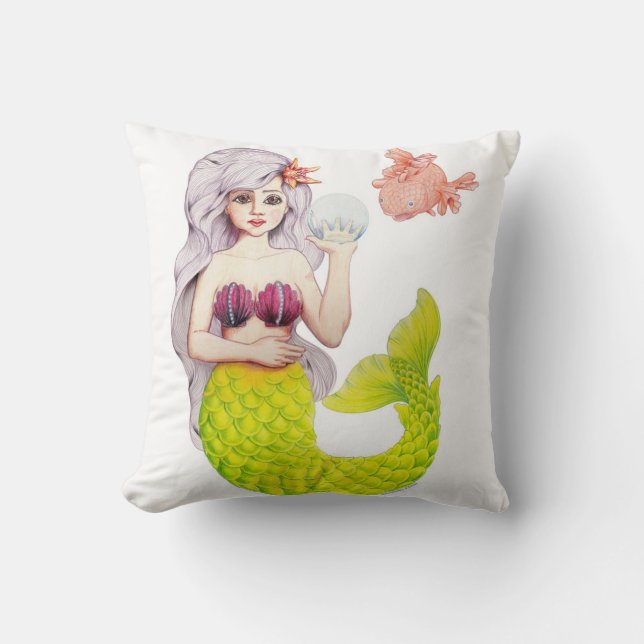 I’d Rather be a Mermaid! Cushion (Front)