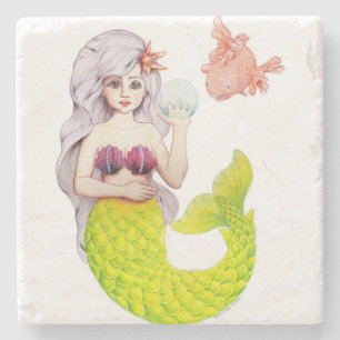 I’d Rather be a Mermaid! Stone Coaster