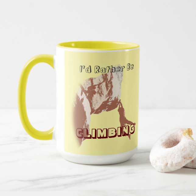 I’d Rather Be Climbing Mug (With Donut)