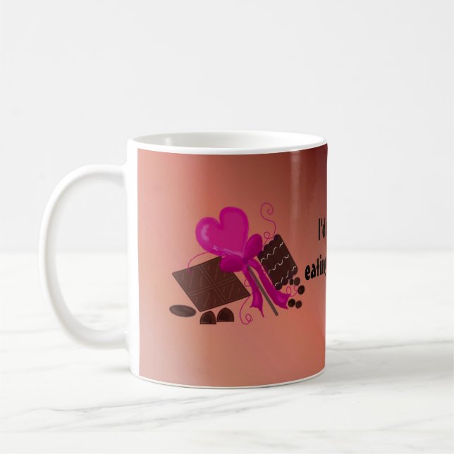 I"d Rather Be Eating Chocolate Coffee Mug (Left)