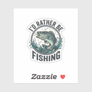 I’d Rather Be Fishing Vintage Bass Fisherman T-Shi