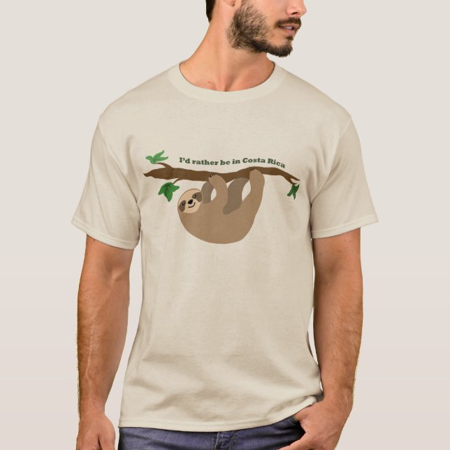 I’d rather be in Costa Rica T-Shirt (Front)