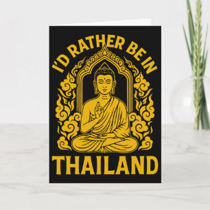 I’d Rather Be In Thailand Yoga Namaste Gift Card