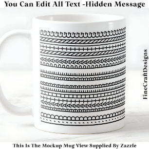 I’d Rather Be Painting Hidden Message 088 Funny  Coffee Mug