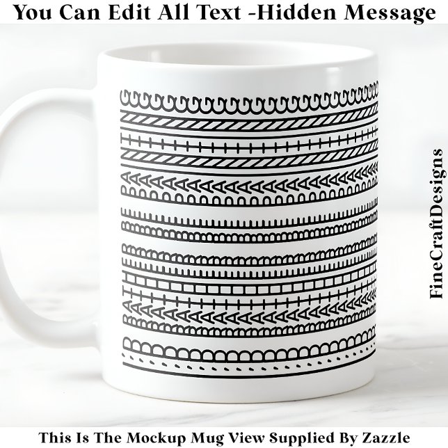 I’d Rather Be Painting Hidden Message 088 Funny  Coffee Mug (Creator Uploaded)