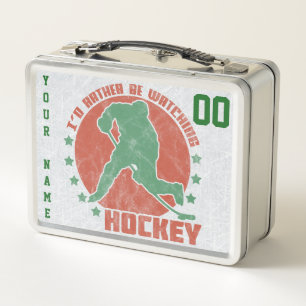 I’d Rather Be Watching Hockey, Custom Metal Lunch Box