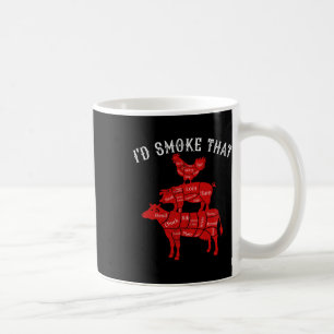 I&#; d Smoke That Rbecue Grilling Bbq Smoker Gift Coffee Mug