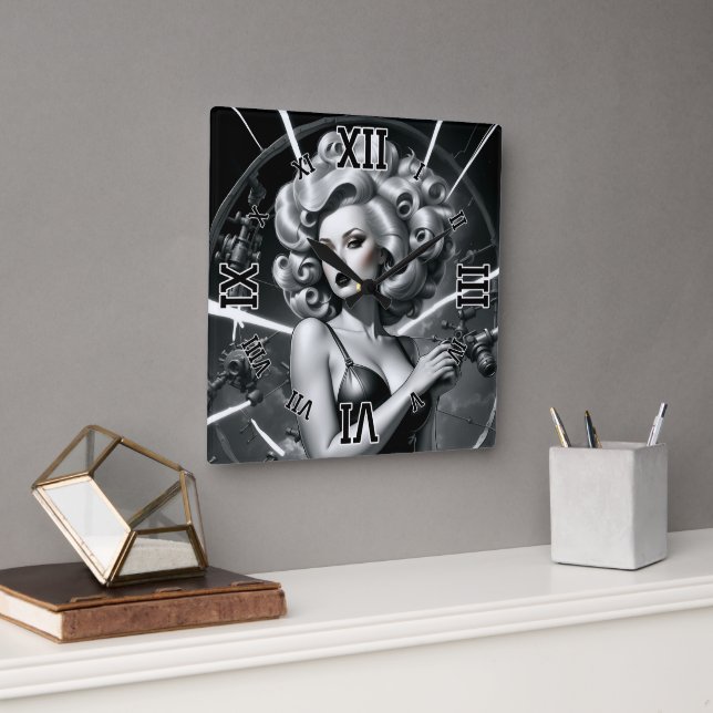 I Dabble In Mechanical Engineering by Xzendor7 Square Wall Clock (Office)