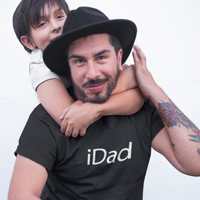 i Dad (iDad) Black T-Shirt - Father's Day Gift (Creator Uploaded)