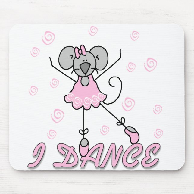 I Dance Mouse Ballet Mousepad (Front)