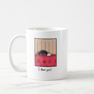 I Dare You kitten mug for left handed people