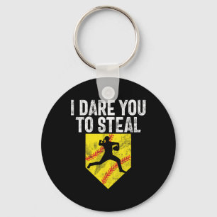 I Dare You To Steal Softll Catcher Game Day Vibes Key Ring