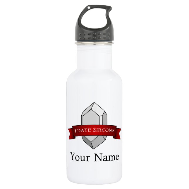 I Date Zircons Banner 532 Ml Water Bottle (Front)
