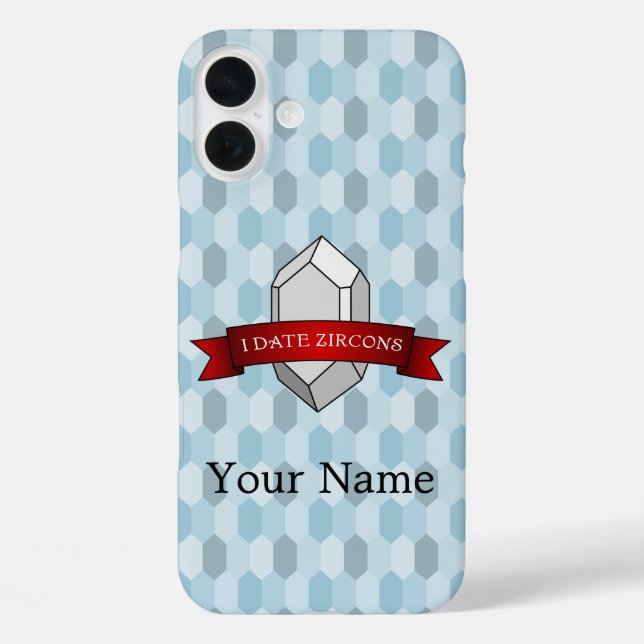 I Date Zircons Banner Case-Mate iPhone Case (Back)