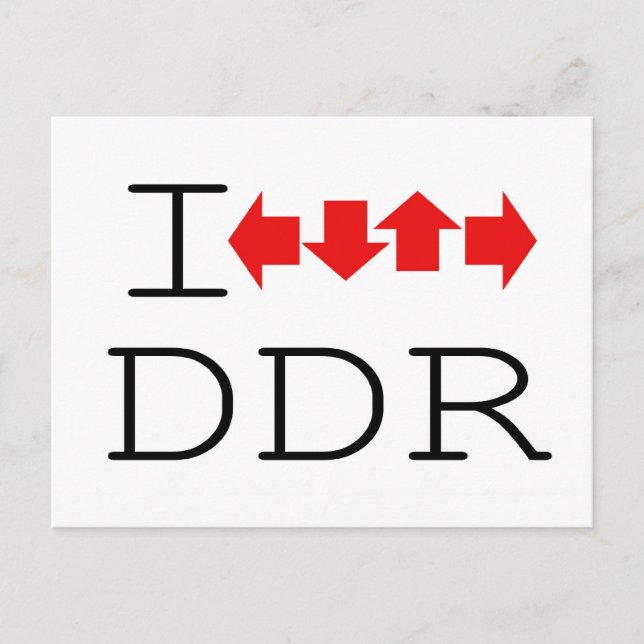 I DDR POSTCARD (Front)