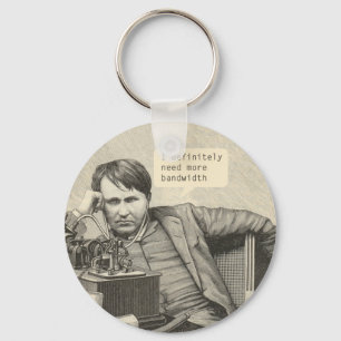 I Definitely Need More Bandwidth Key Ring